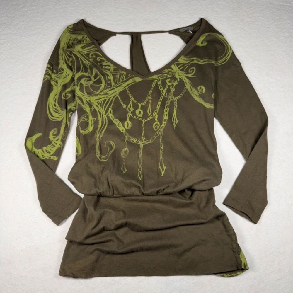 Vintage Y2K AnM Graphic Mini Dress – Size L | Fairy Grunge